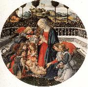 Francesco Botticini The Adoration of the Child oil